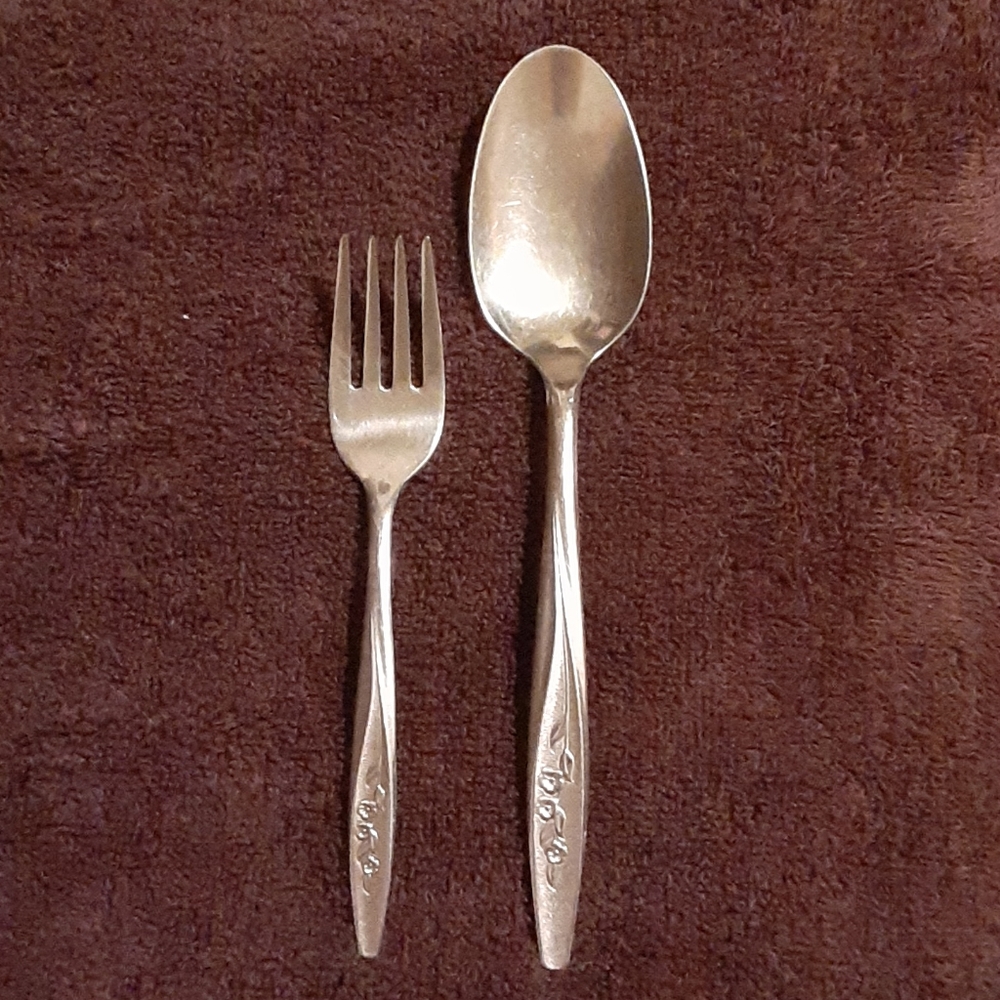✔️Superior Stainless USA fork and serving spoon